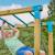 Aire de jeux pont de singe tamarin bois fsc® Marron - bleu - vert 5 - vertbaudet enfant 