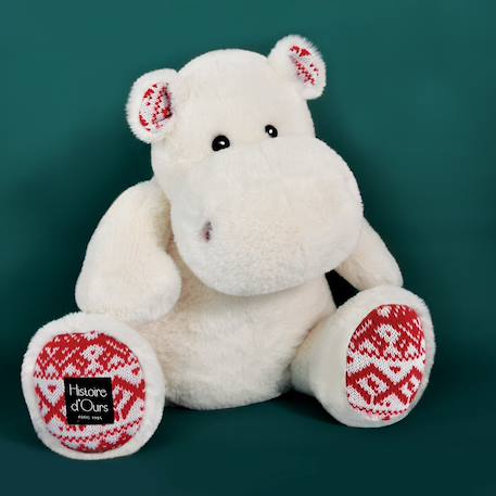 Peluche hippo hip chic blanc 40 cm Blanc 2 - vertbaudet enfant 
