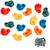 Kangui lot de 15 pierres à grimper d'escalade pour structures de jeux - fixations incluses Multi-couleurs 1 - vertbaudet enfant 
