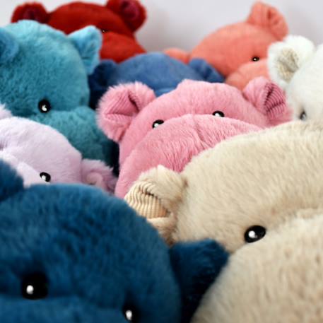 Peluche hippo hip chic bleu 40 cm Bleu 4 - vertbaudet enfant 
