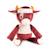 Grande peluche vache rosalie 50cm Violet 1 - vertbaudet enfant 