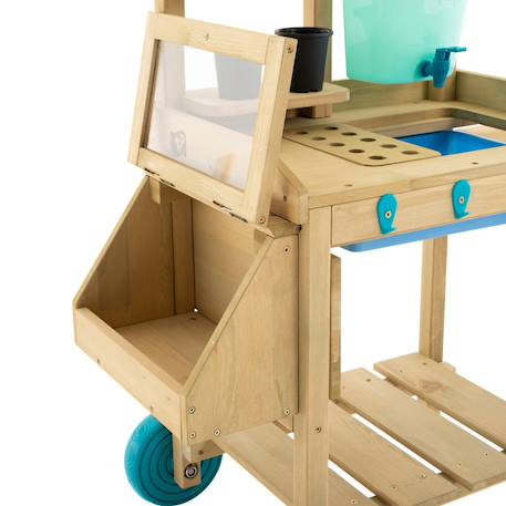 Table à rempoter mobile  bois fsc® Marron - bleu - noir 6 - vertbaudet enfant 