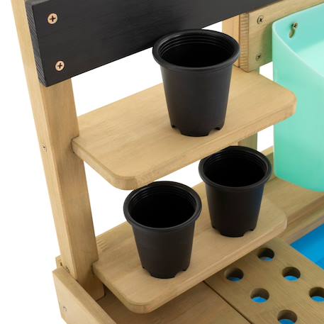Table à rempoter mobile  bois fsc® Marron - bleu - noir 4 - vertbaudet enfant 