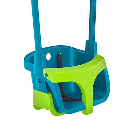 Aire de jeux portique fauteuil bébé kingswood bois fsc® Marron - bleu - vert 5 - vertbaudet enfant 