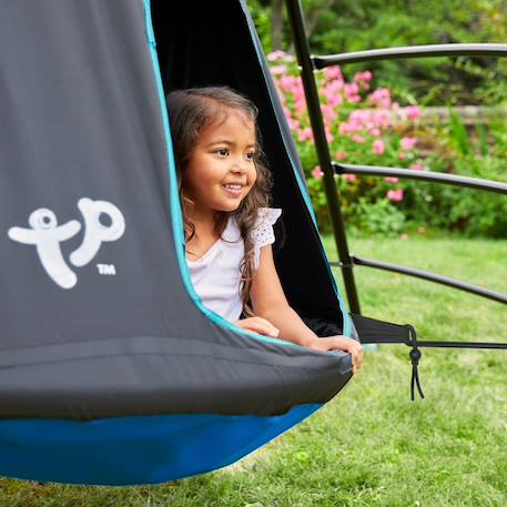 Balançoire tente avec structure ovni métal h201cm Bleu - noir 3 - vertbaudet enfant 