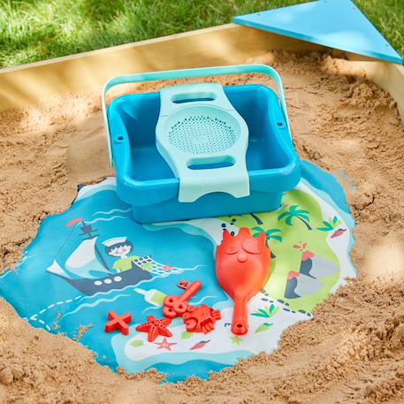 Kit d'acessoires pour bac à sable explorateur plastique Bleu - rouge - jaune 6 - vertbaudet enfant 