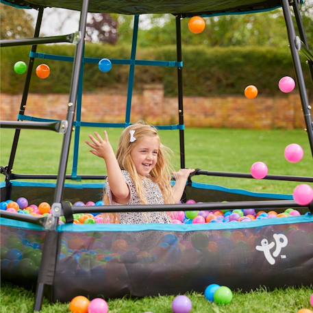 Aire de jeux évolutive piscine à balles explorer tour métal h201cm Bleu - noir 3 - vertbaudet enfant 