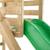 Portique balançoire nid et toboggan alysse bois h243cm Marron - bleu - vert 3 - vertbaudet enfant 