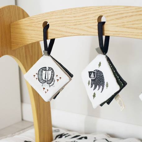 Mon jouet à froisser et suspendre jungle Blanc 3 - vertbaudet enfant 