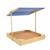 Bac à sable avec auvent  bois fsc® Marron - bleu 1 - vertbaudet enfant 