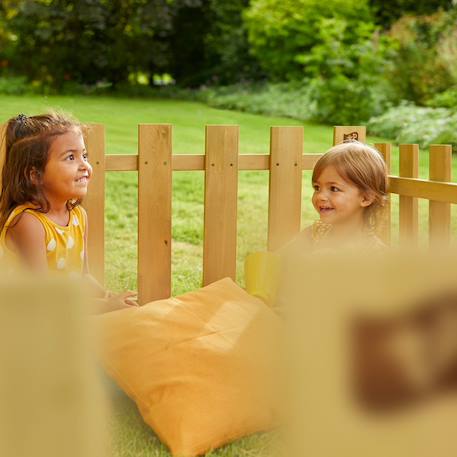 Barriere pour maisonnette  bois fsc® Marron 2 - vertbaudet enfant 