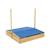 Bac à sable avec auvent  bois fsc® Marron - bleu 4 - vertbaudet enfant 