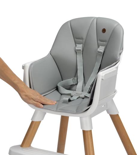 Bebeconfort chaise haute bébé abelia, design scandinave Mineral gray 3 - vertbaudet enfant 