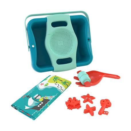 Kit d'acessoires pour bac à sable explorateur plastique Bleu - rouge - jaune 1 - vertbaudet enfant 