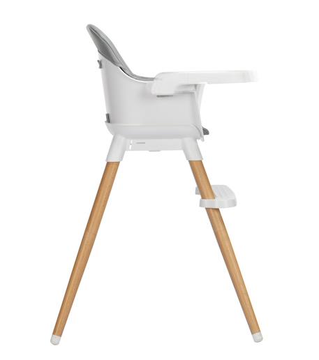 Bebeconfort chaise haute bébé abelia, design scandinave Mineral gray 2 - vertbaudet enfant 