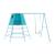 Aire de jeux évolutive portique explorer tour métal h201cm Bleu 1 - vertbaudet enfant 