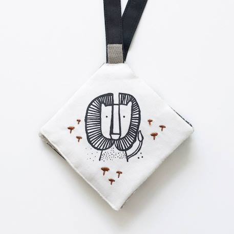 Mon jouet à froisser et suspendre jungle Blanc 1 - vertbaudet enfant 