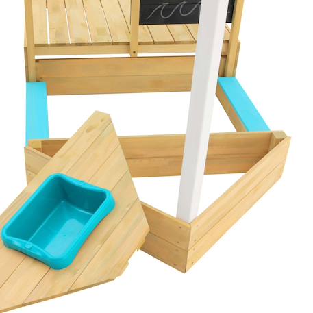 Bac à sable bateau pirate ahoy bois fsc® Marron - bleu 6 - vertbaudet enfant 