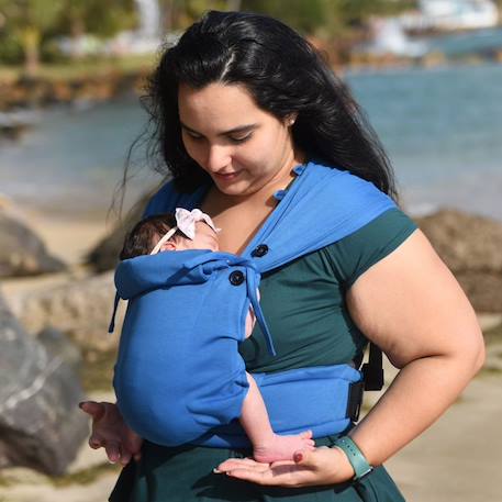 Porte-bébé tiny - cobalt Bleu ciel 1 - vertbaudet enfant 