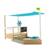 Bac à sable bateau pirate ahoy bois fsc® Marron - bleu 1 - vertbaudet enfant 