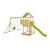 Aire de jeux portique fauteuil bébé kingswood bois fsc® Marron - bleu - vert 1 - vertbaudet enfant 