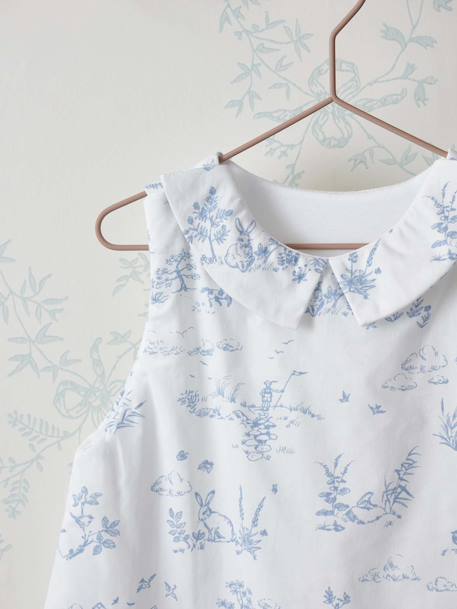 Gigoteuse percale de coton biologique tog 3 Jouy bleu 2 - vertbaudet enfant 