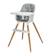 Bebeconfort chaise haute bébé abelia, design scandinave Mineral gray 1 - vertbaudet enfant 