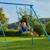 Aire de jeux évolutive portique explorer tour métal h201cm Bleu 2 - vertbaudet enfant 