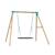 Portique balançoire nid amarante bois h243cm Marron - bleu - vert 1 - vertbaudet enfant 