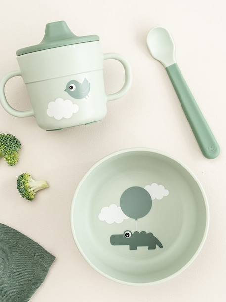 Set premier repas Foodie vert 1 - vertbaudet enfant 
