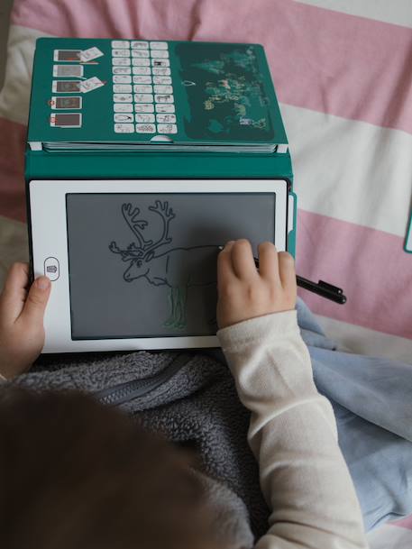 Tablette à dessin Kidydraw mini jaune+mauve+rose+vert sapin+violet 6 - vertbaudet enfant 