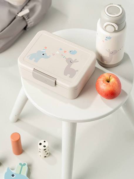 Boîte à goûter avec séparateur sable+vert 1 - vertbaudet enfant 
