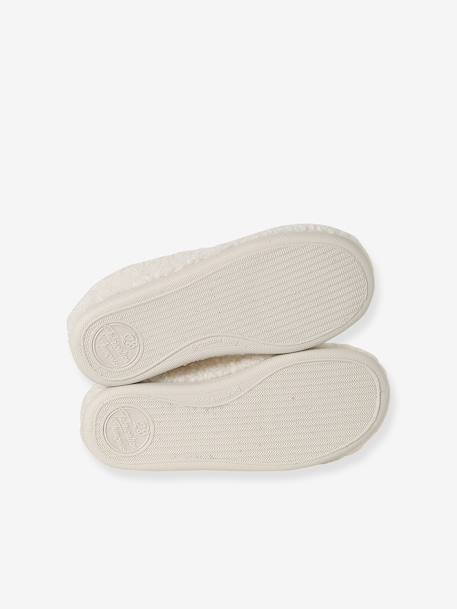 Chaussons élastiqués enfant fabriqués en France écru+rose imprimé 6 - vertbaudet enfant 