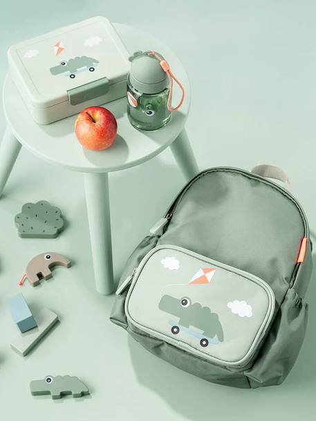 Boîte à goûter avec séparateur sable+vert 7 - vertbaudet enfant 