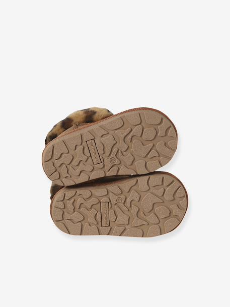 Boots déperlantes zippées fourrées bébé camel 6 - vertbaudet enfant 