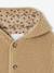 Manteau bébé en sherpa avec doublure imprimée 'léopard' beige+vieux rose 4 - vertbaudet enfant 
