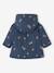Ciré à capuche bébé fille imprimé fleurs et doublé bleu nuit+rose imprimé 2 - vertbaudet enfant 