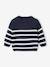Pull bébé rayé en tricot caramel+marine+vert sauge 4 - vertbaudet enfant 