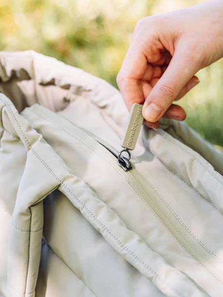 Sac à langer fourre-tout matelassé sable+vert 5 - vertbaudet enfant 