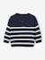 Pull bébé rayé en tricot caramel+marine+vert sauge 5 - vertbaudet enfant 