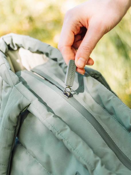 Sac à langer fourre-tout matelassé sable+vert 12 - vertbaudet enfant 