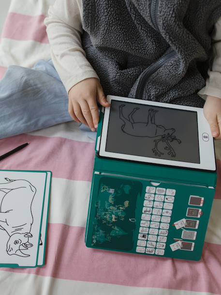 Tablette à dessin Kidydraw mini jaune+mauve+rose+vert sapin+violet 5 - vertbaudet enfant 