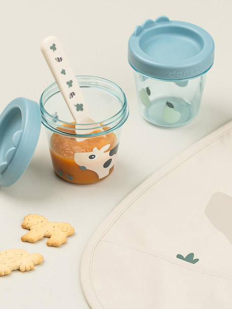 Lot de 2 pots conservation Dotti bleu+blush 2 - vertbaudet enfant 