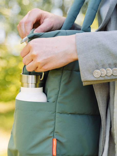 Sac à langer fourre-tout matelassé sable+vert 13 - vertbaudet enfant 