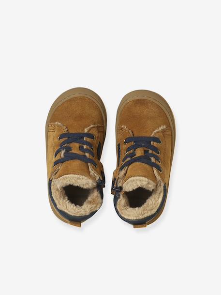 Chaussures premiers pas bébé lacets bleu+camel+kaki+lot bleu+marine 11 - vertbaudet enfant 