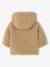 Manteau bébé en sherpa avec doublure imprimée 'léopard' beige+vieux rose 2 - vertbaudet enfant 