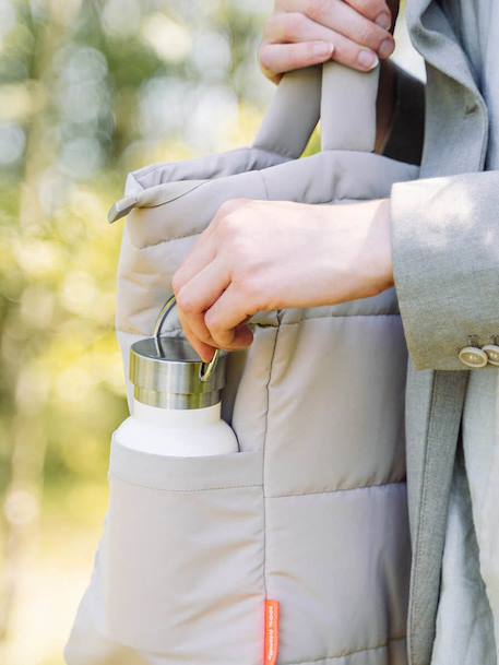 Sac à langer fourre-tout matelassé sable+vert 6 - vertbaudet enfant 