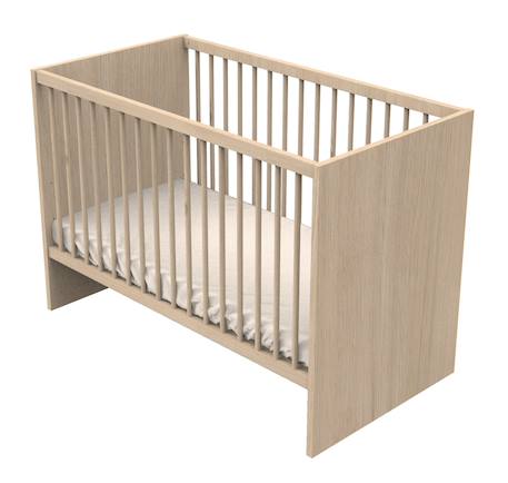 Chambre bébé complète, lit et commode à langer avec claustra - tokyo Blanc/marron+Rouge/marron+Vert/marron 2 - vertbaudet enfant 