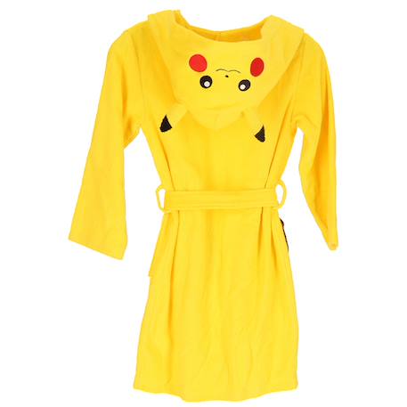 Peignoir à capuche pokémon pikachu coton matière serviette Jaune 4 - vertbaudet enfant 