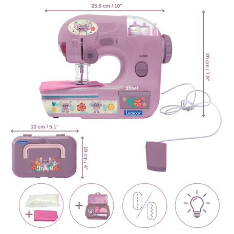 Machine à coudre Angel - Lilo & Stitch Rose 3 - vertbaudet enfant 